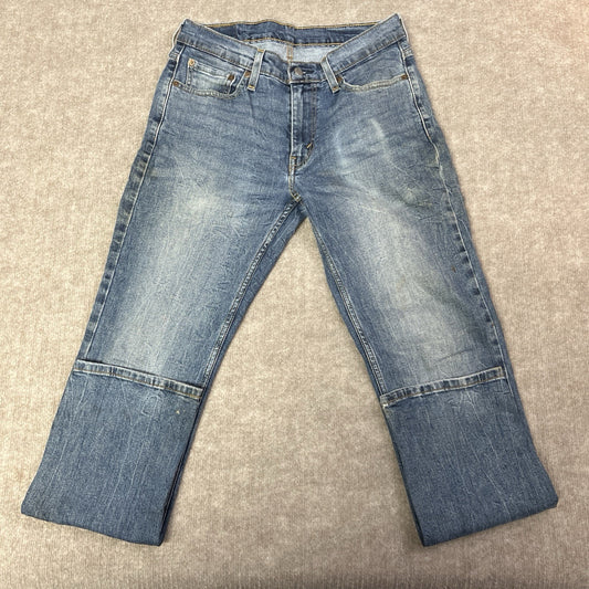 Levis 514 Jeans Mens 30x32 Slim Straight Blue Denim Pants Medium, Some Wear