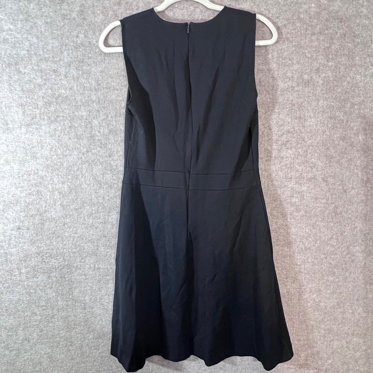 Armani Exchange Fit and Flare Dress Womens Medium Black Sleeveless Minimalist