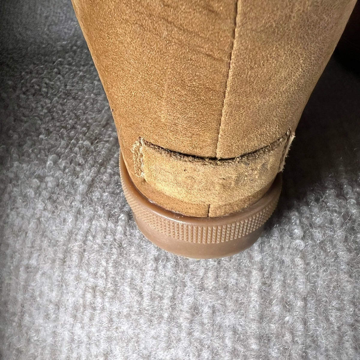 Sorel Joan Of Arctic Next Wedge Boots Womens 9.5 Tan Leather Sherpa Gorpcore