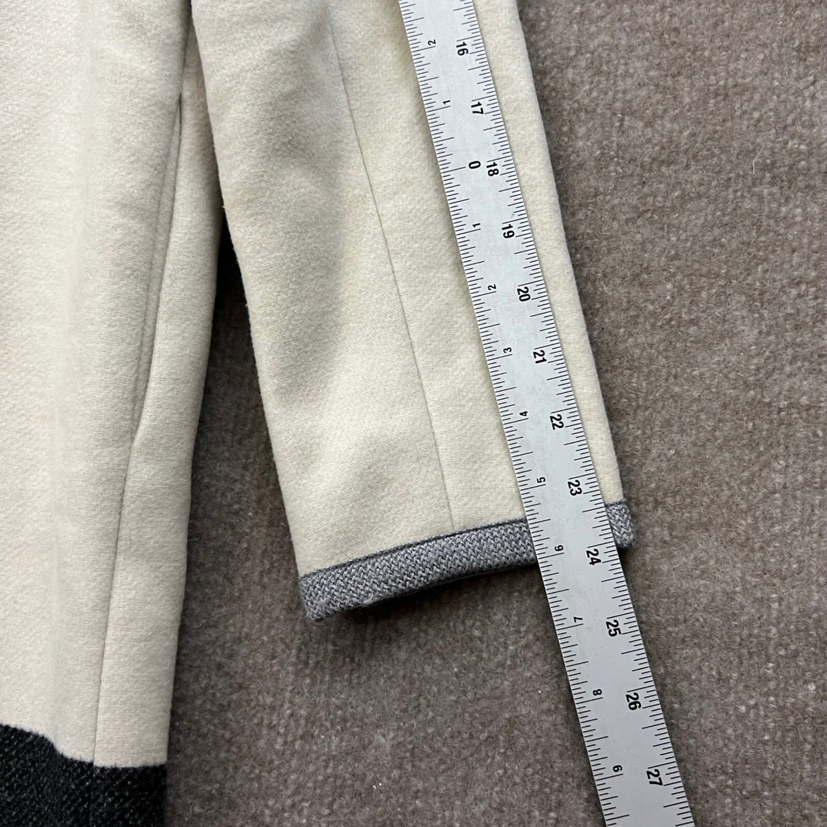 LK Bennett London Colorblock Open Front Longline Cardigan Sweater Coat