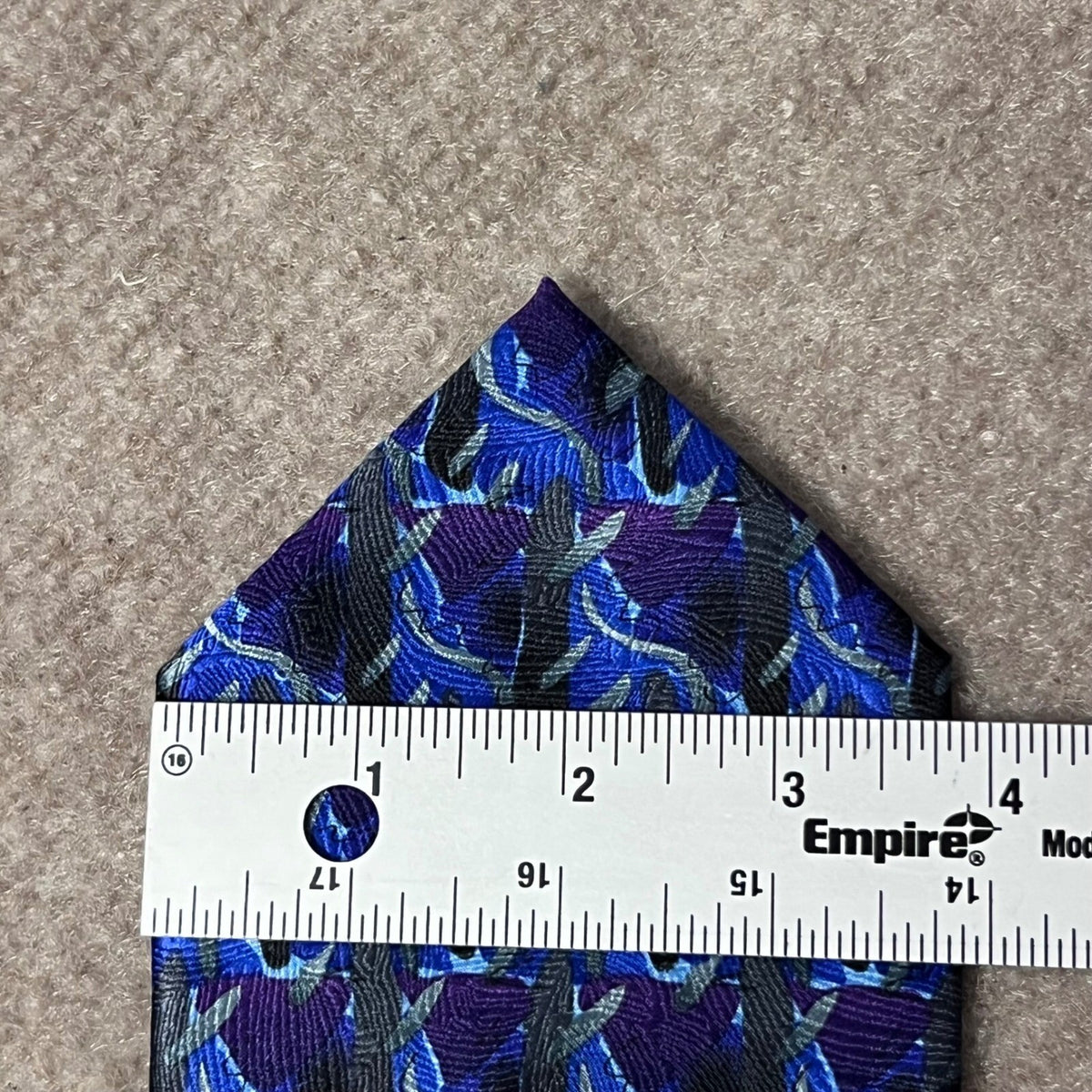 J. Garcia Silk Necktie Mens Blue Purple Abstract Jerry Garcia Designer Tie