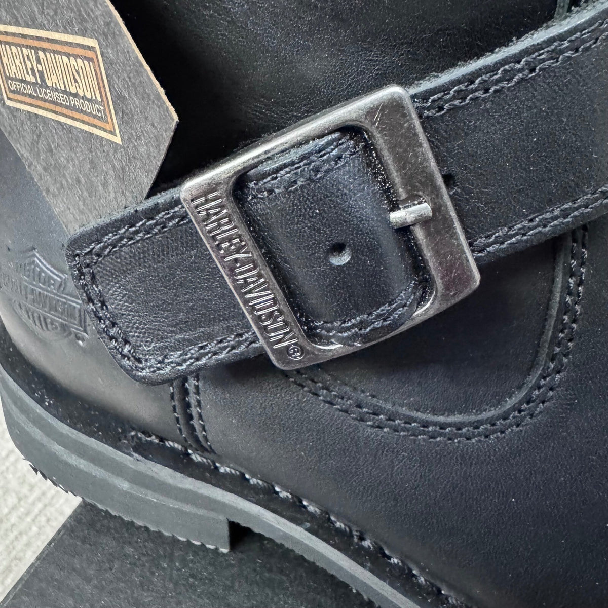 Harley Davidson Women's Barlyn Black Leather Engineer Boots Size 10