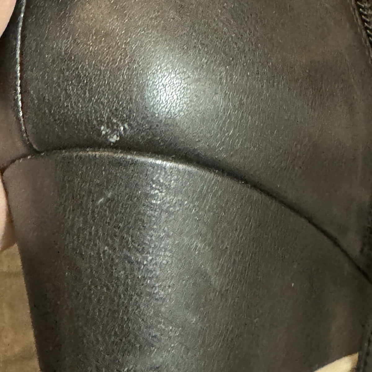 L.Paolo Hidden Wedge Ankle Boots Women 7 Black Leather Buckle Zip Gorpcore