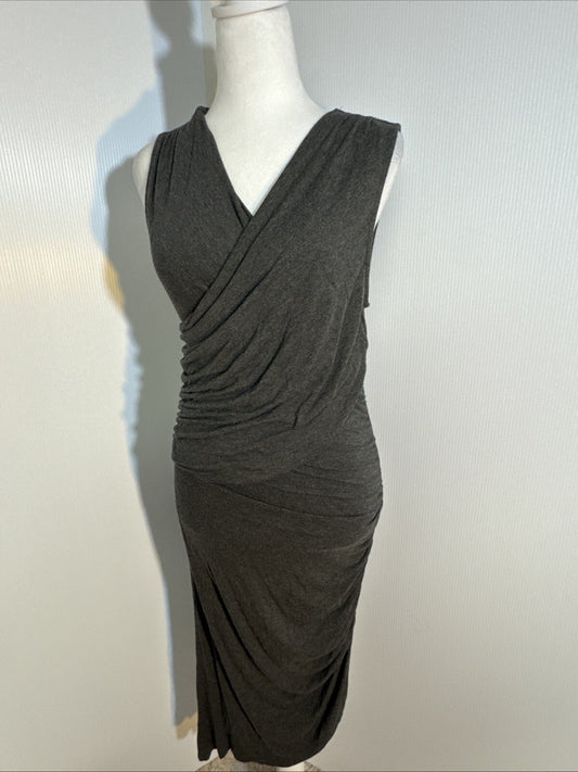 Moulinette Soeurs By Anthropologie Bodycon Dress Med Ruched Wrap Stretch Atm