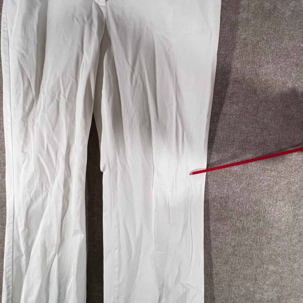 Ann Taylor Loft Pants Womens 10 White Cotton Blend Stretchy Minimalist