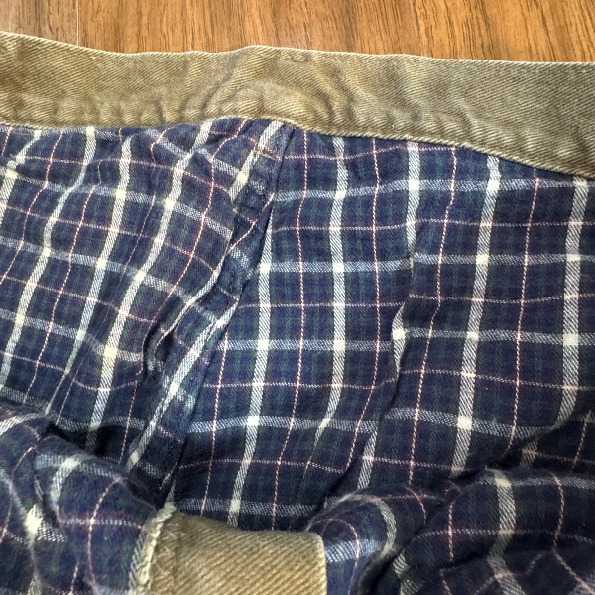 LL Bean Double L Classic Fit Flannel Lined Chino Pants Mens 38x30 Brown Gorpcore