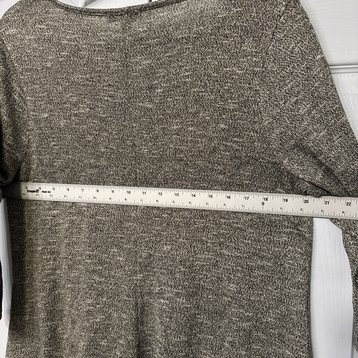 Lane Bryant Top Women 14/16 Asymmetric 3/4 Sleeve Knit Light Sweater