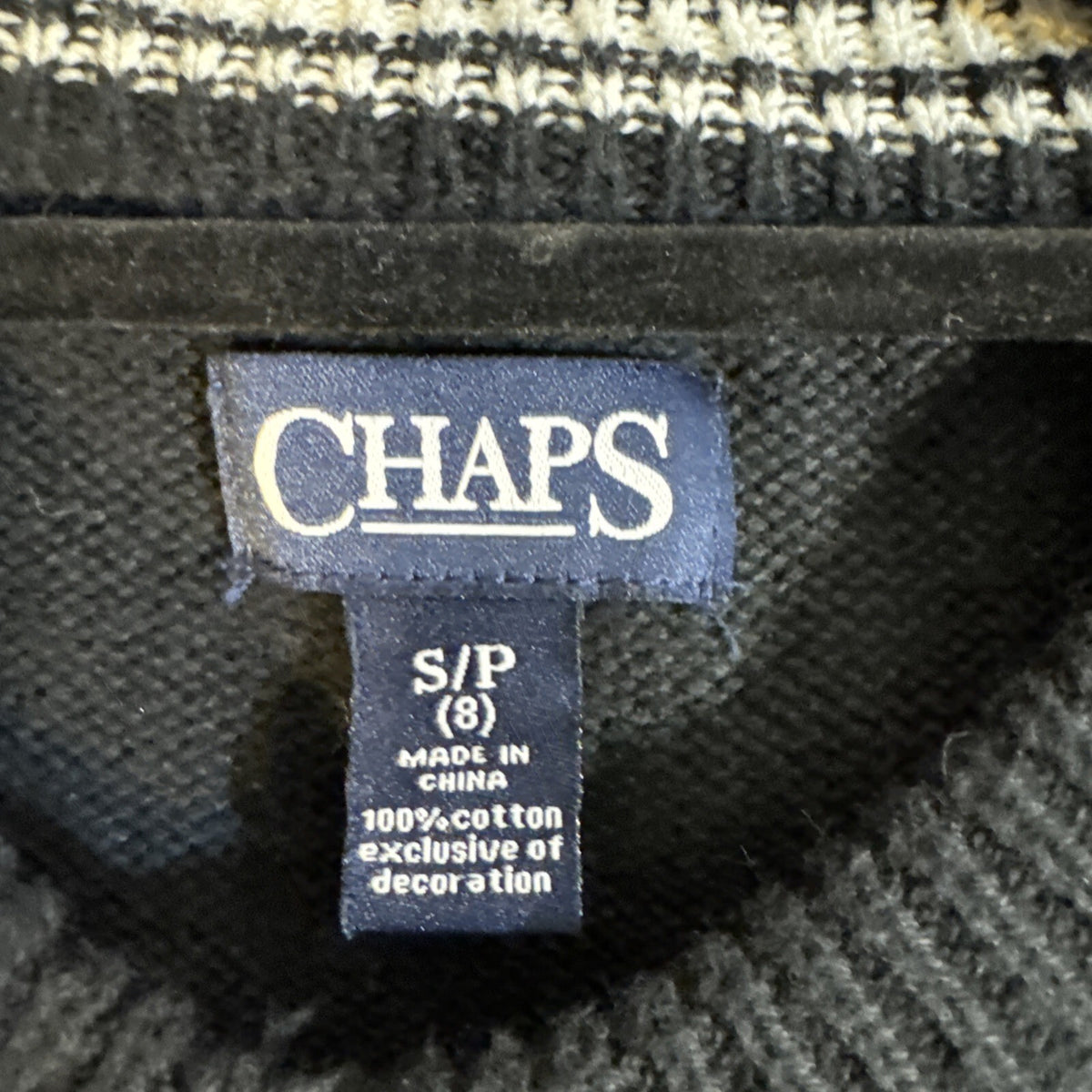 Chaps Kids Sweater Vest Size 8 Small Preppy Uniform Twee