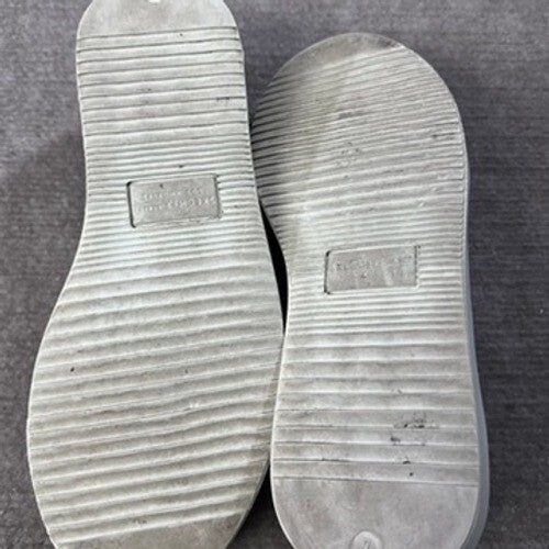 Skechers Street Los Angeles Silver Metallic Slip On Sneakers Size 7