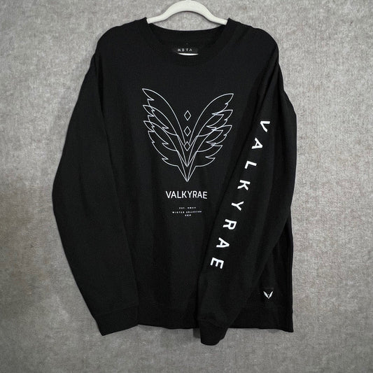 Valkyrae Meta Crewneck Sweatshirt XL YouTuber Gamer Merch Minimalist Streetwear