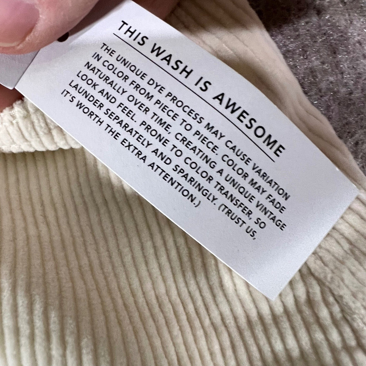 American Eagle Corduroy Skirt Womens 16 Long Stretchy Cream Minimalist Boho