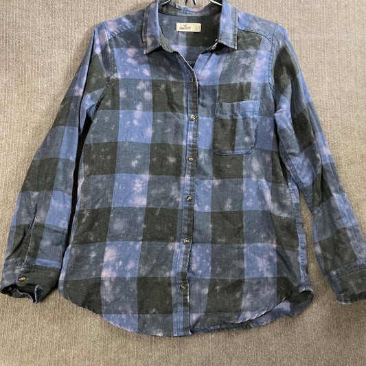 Abercrombie & Fitch Mens Flannel Shirt Size S Plaid Button Up Long Sleeve