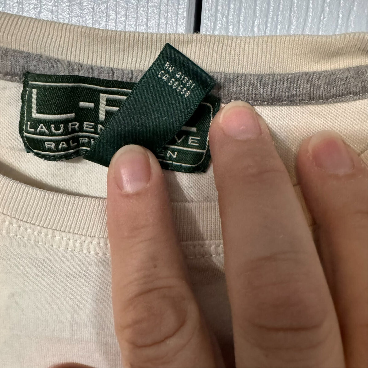 LRL Ralph Lauren Active M Long Sleeve T Snowflake Crest Pocket