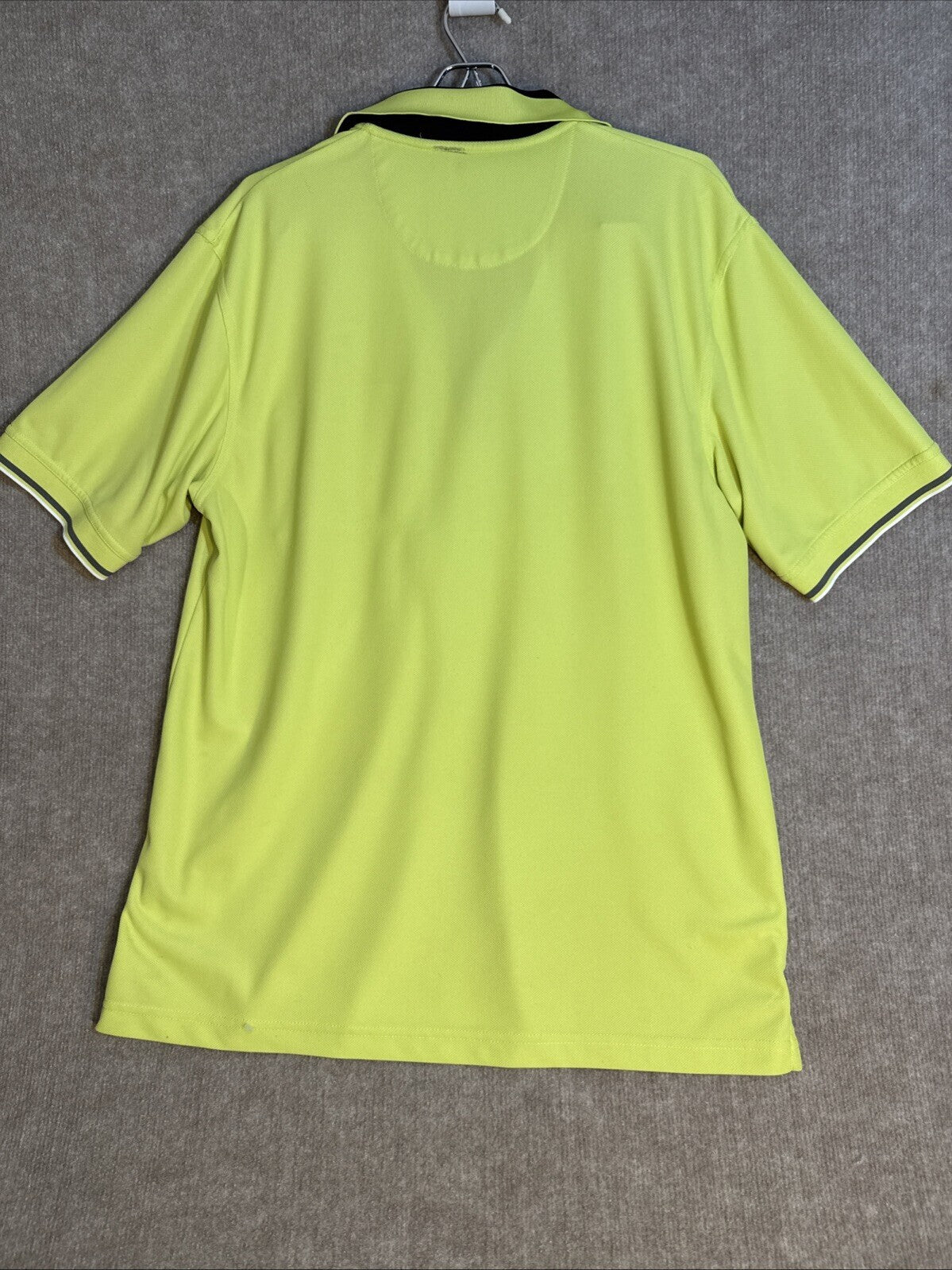 Callaway Golf Shirt XL Bright Yellow Green Performance Mens Polo