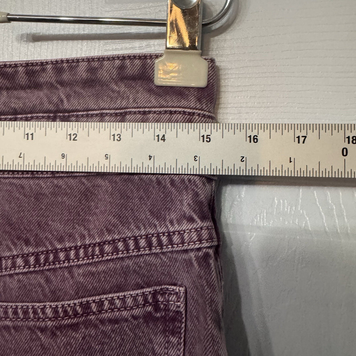 MNG Mango Women’s High Waist Mom Jeans Purple Denim Size 14 (34) Straight