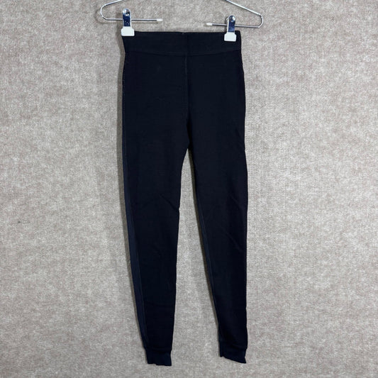 ALALA Leggings Womens XS Black Waffle Knit High Rise Athletic Yoga Athleisure