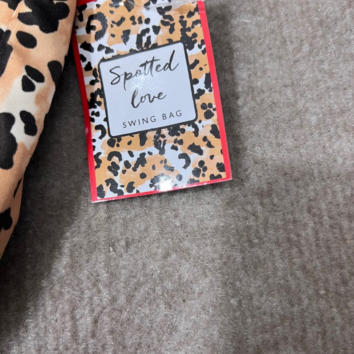 Brighton Spotted Love Swing Bag Leopard Print Heart Crossbody Shoulder Bag