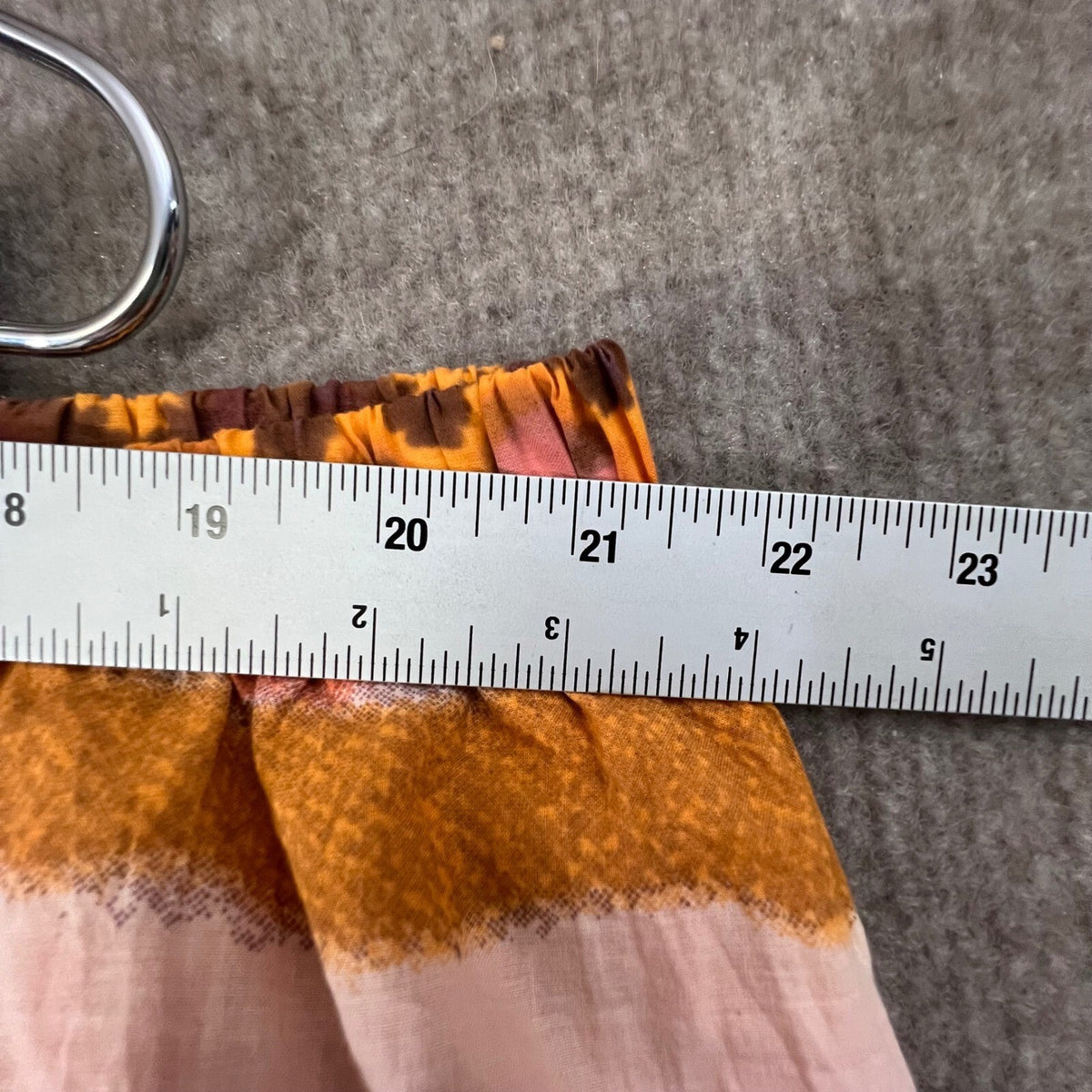 Ashley Stewart Maxi Skirt Womens 18/20 Cotton Boho Bohemian Orange Multicolor