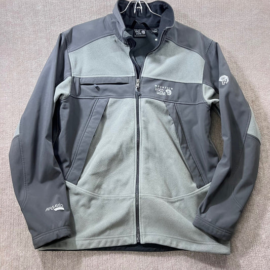 Mountain Hardwear Airshield Elite Fleece Lined Softshell Jacket Men M Gray