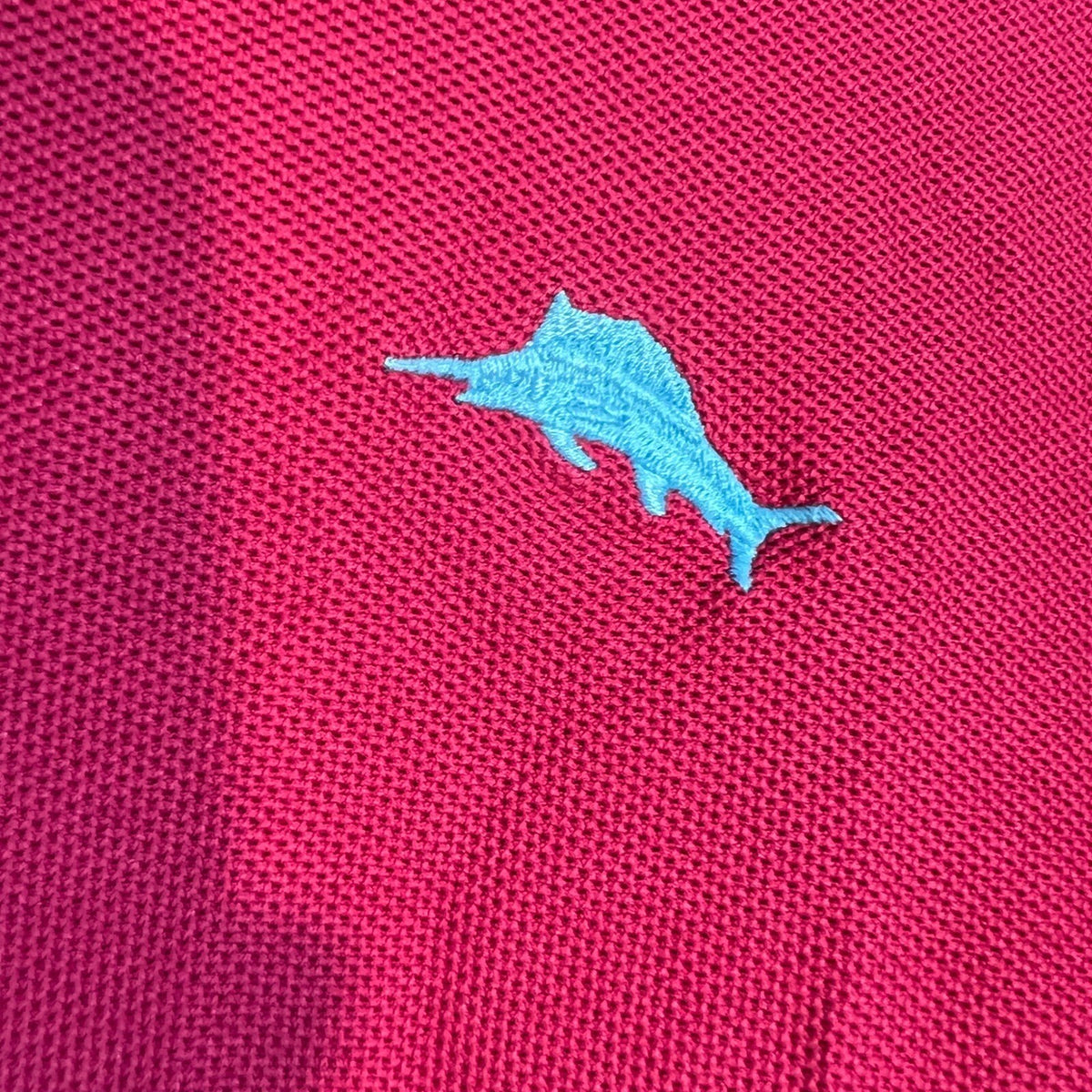 Tommy Bahama Polo Shirt Mens Large Pink Supima Cotton Blend Short Sleeve