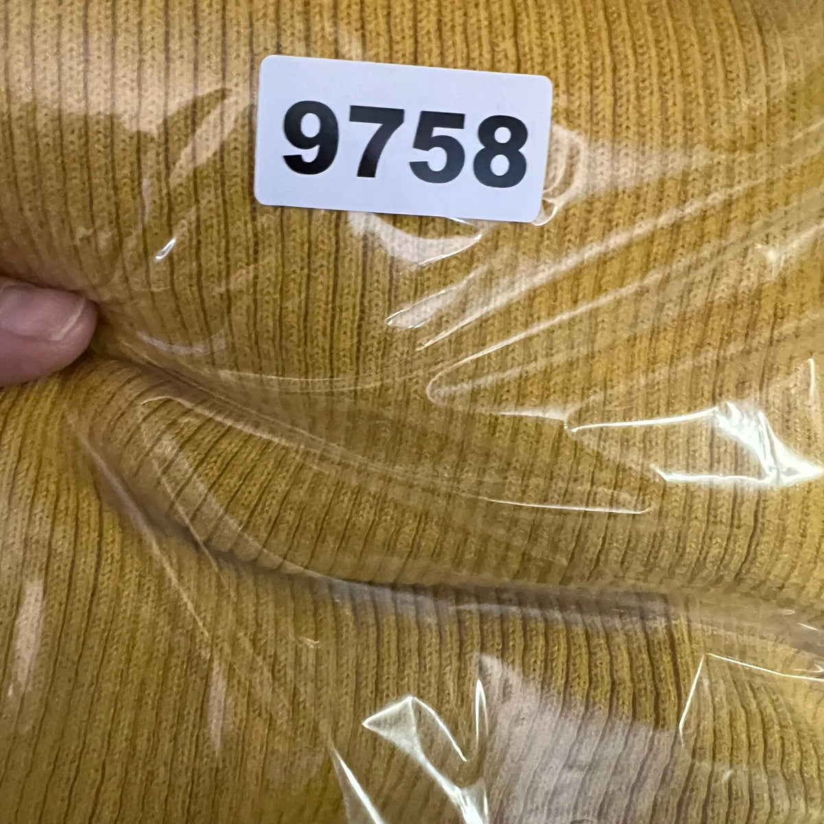 Amazon Essentials Sweater Women L Yellow Ribbed Turtleneck