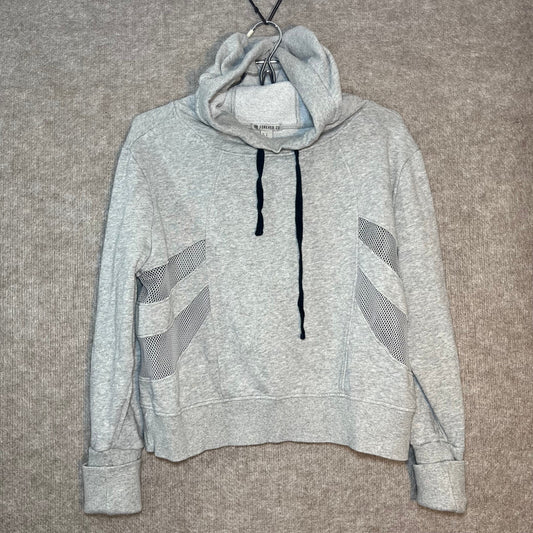 Forever 21 Hoodie Women M Gray Mesh Detail Casual