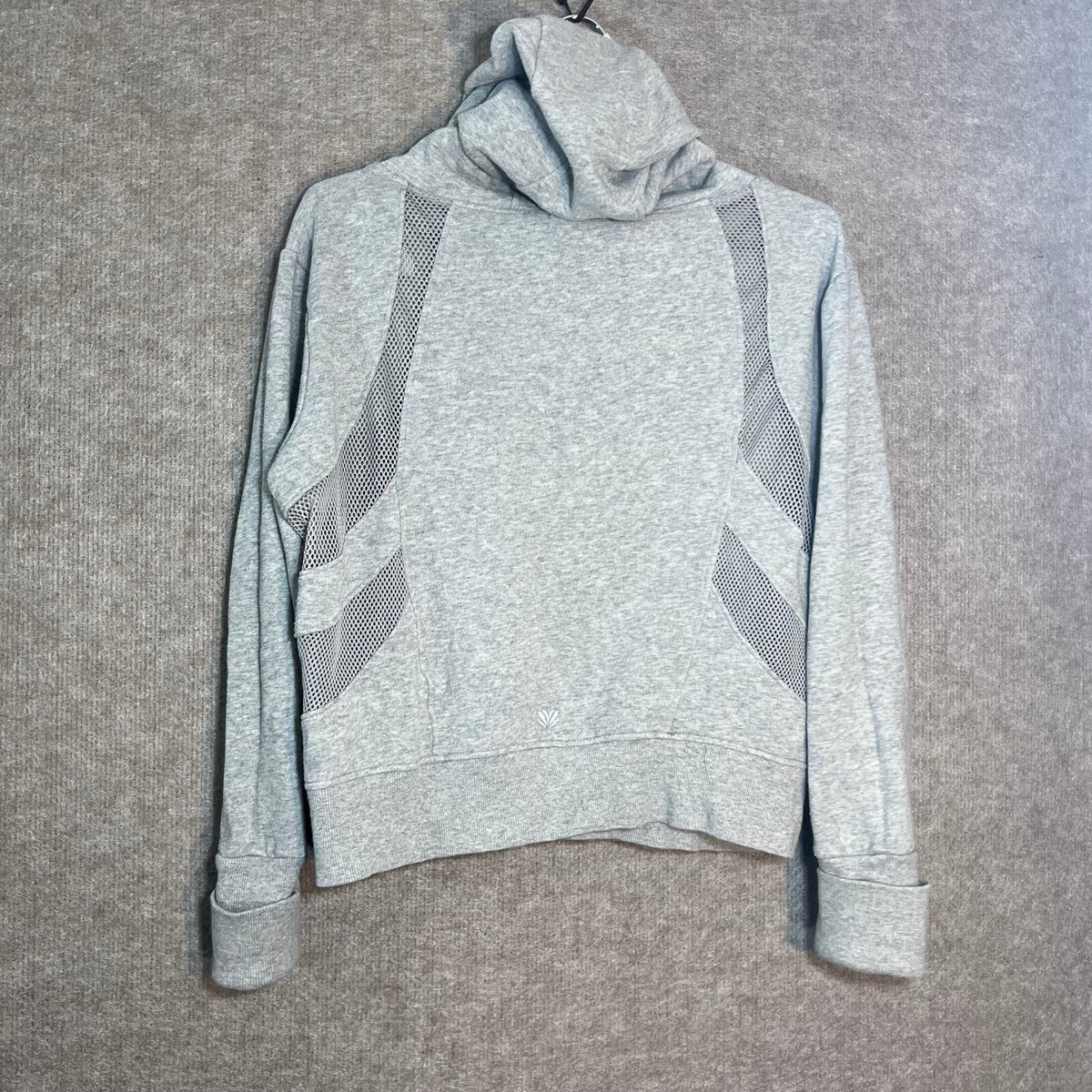 Forever 21 Hoodie Women M Gray Mesh Detail Casual