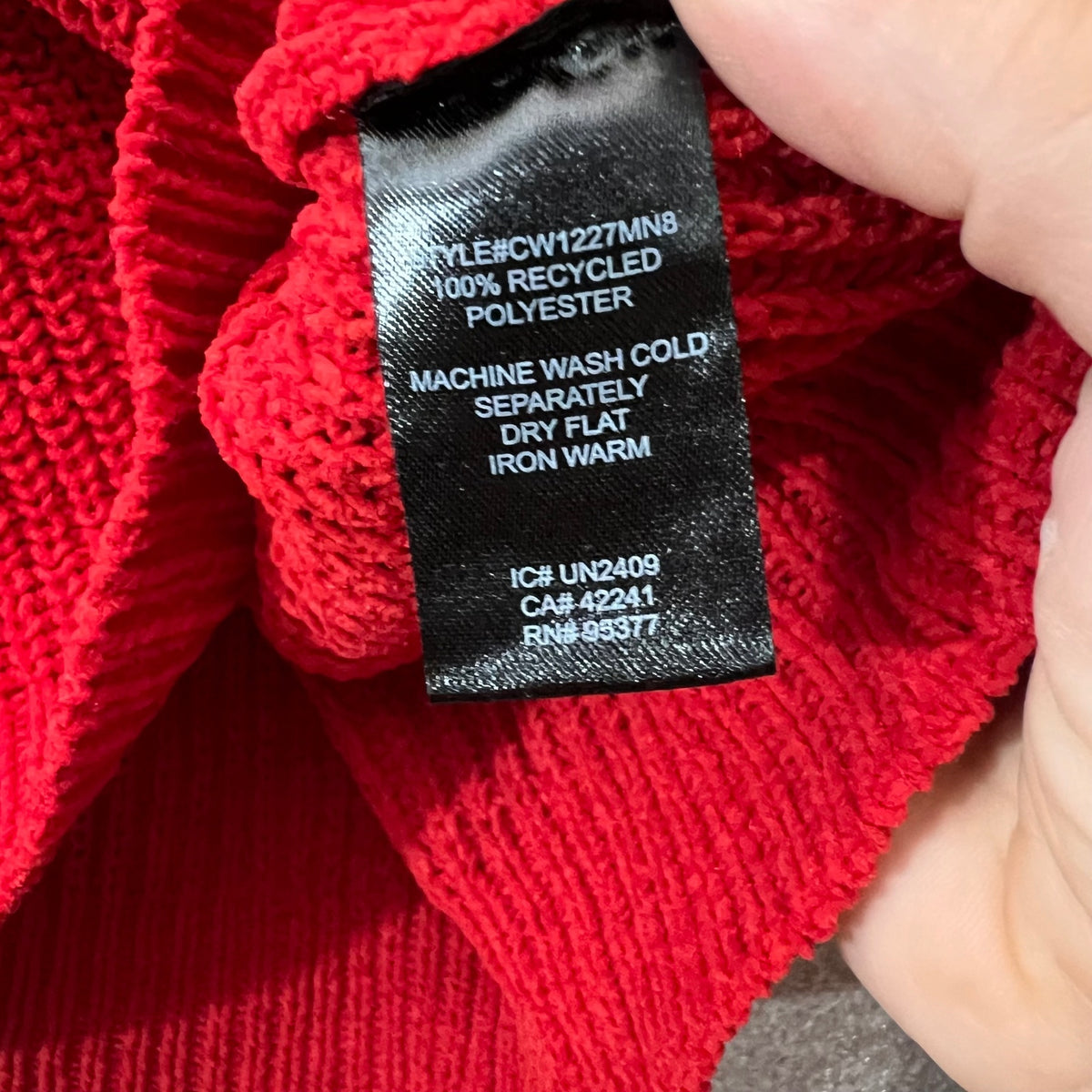 Sanctuary Women's S Red Chunky Knit Mock Neck Pullover Sweater