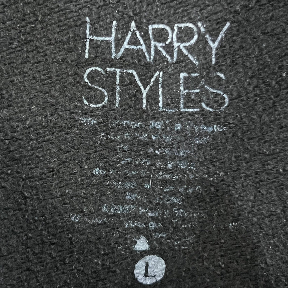 Harry Styles Hoodie Cropped Black Graphic Long Sleeve Holes Distressed Pullover