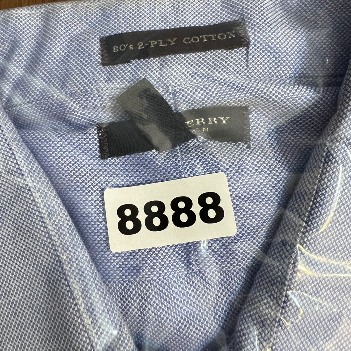 Burberry London Button Down Shirt Mn 16.5 37T Cotton Quiet Luxury Work Interview