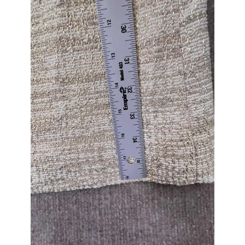 Kate Spade New York Women's Size 12 Tweed Mini Dress Short Sleeve V-Neck Lined