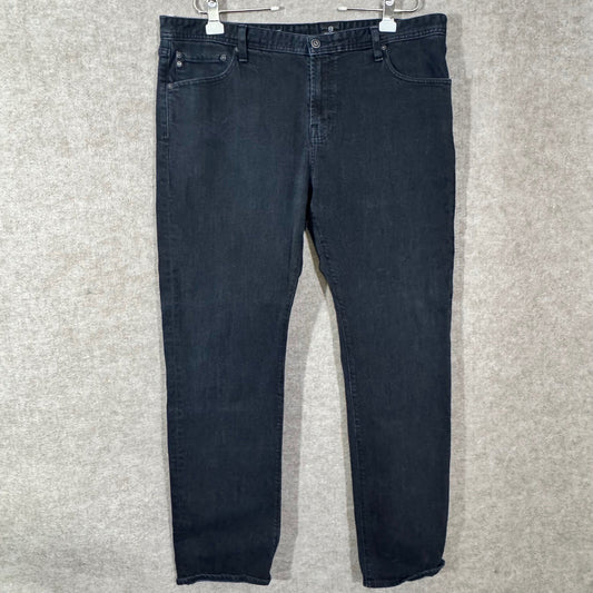 AG Adriano Goldschmied The Graduate Jeans Mens 40x32 Black Tailored Leg Stretchy