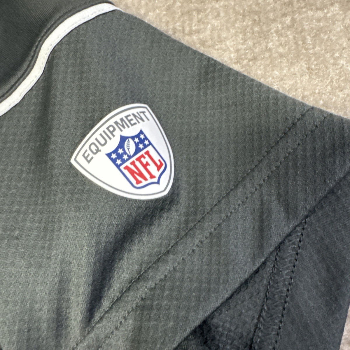 INDIANAPOLIS COLTS Mens Med Nike Dri-Fit Polo Shirt Gray logo Swoosh Football