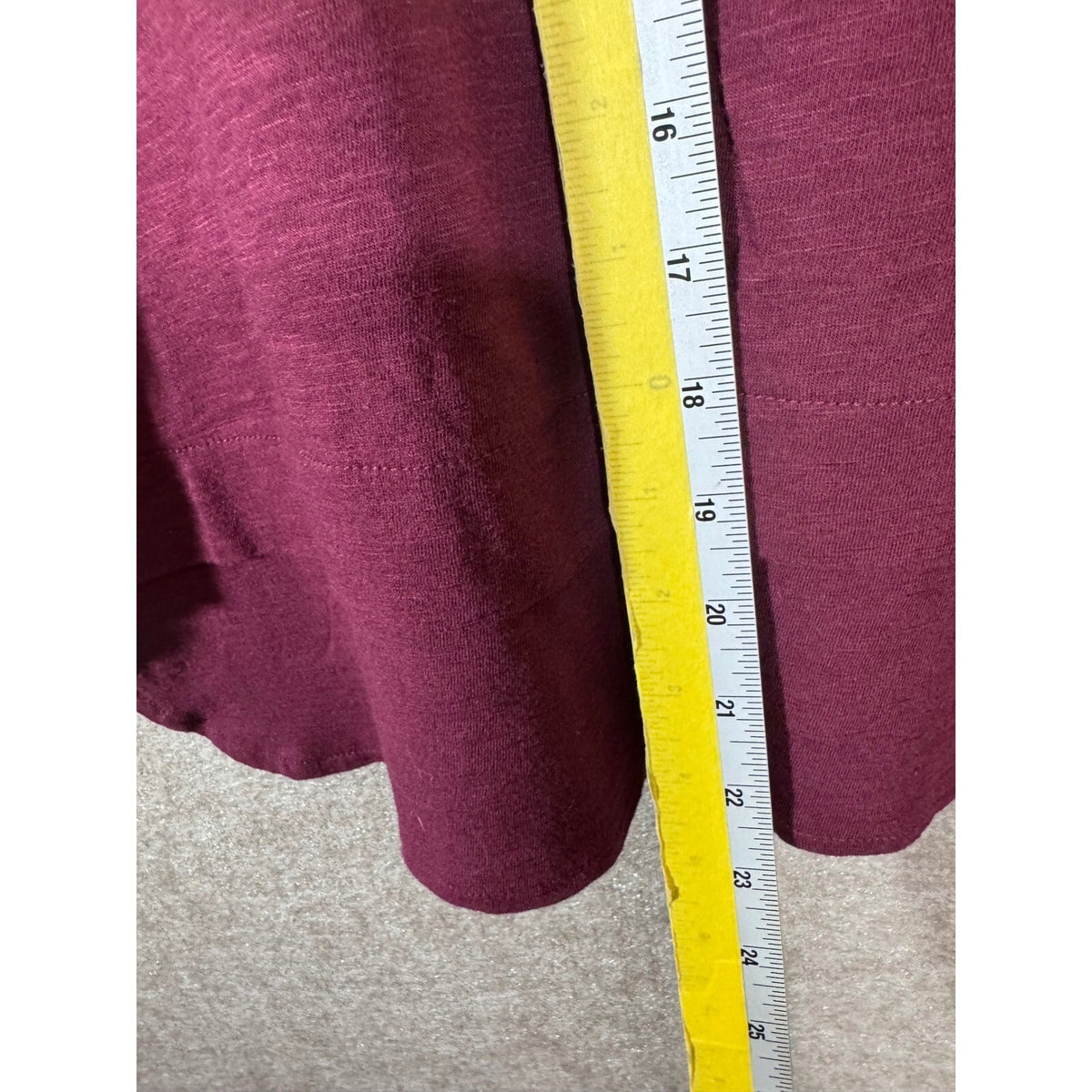 Banana Republic Tank Top Women M Maroon Keyhole Back Cotton Modal Minimalist