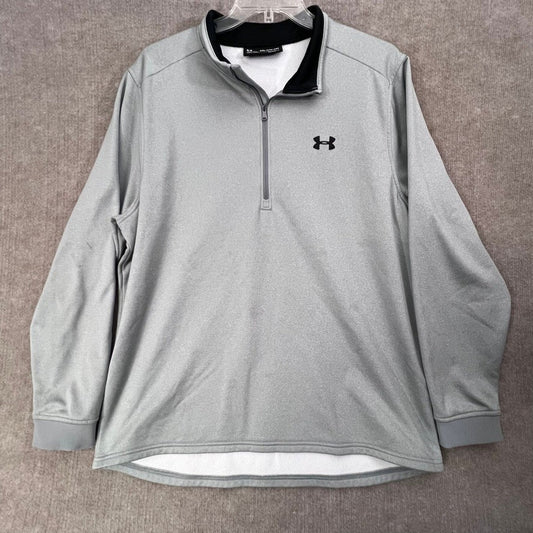 Under Armour XXL ColdGear Pullover Long Sleeve Gray Athletic Shirt