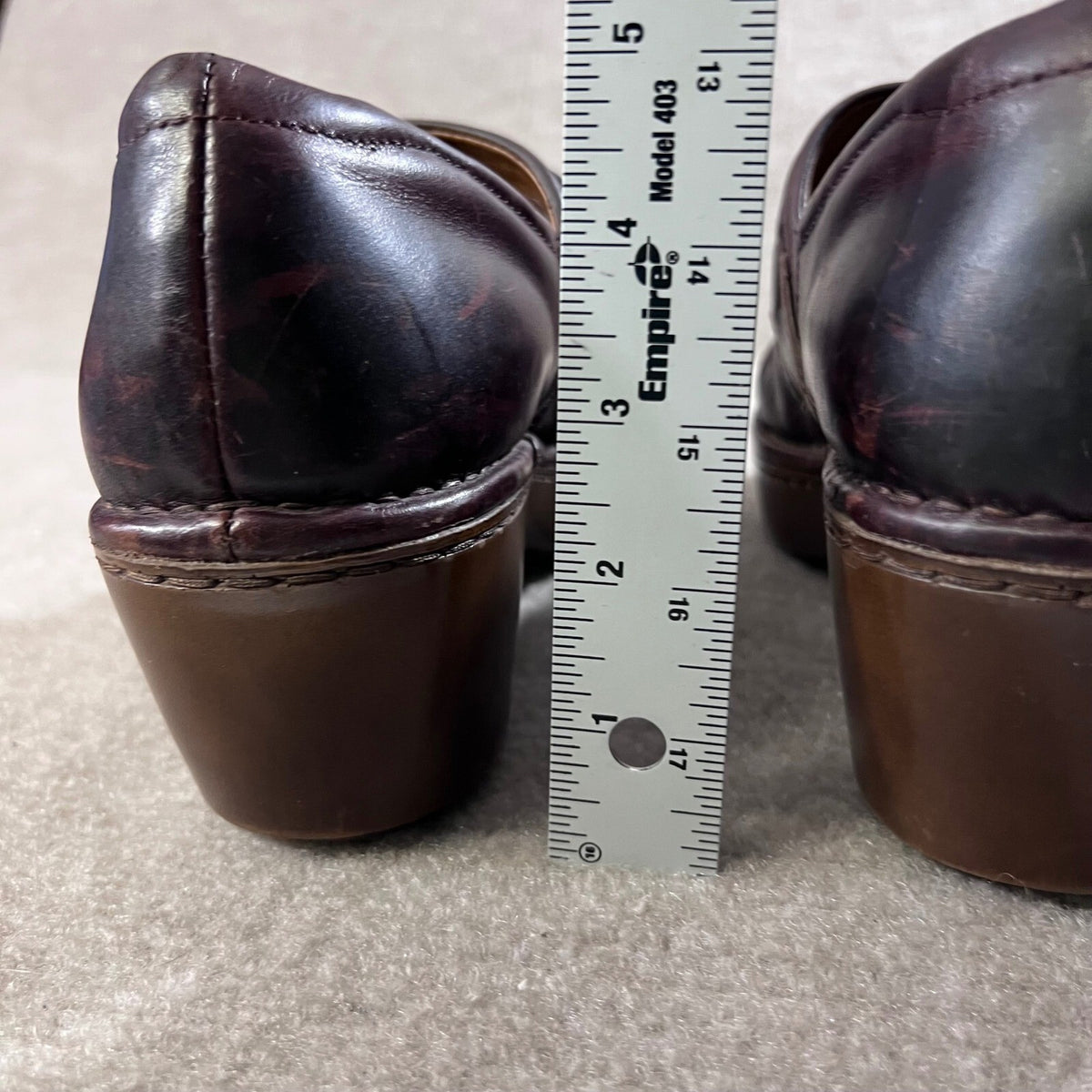 Ariat Leather Clogs Women's Size 9 EU40 Brown Braided Buckle Accent Comfort Shoe