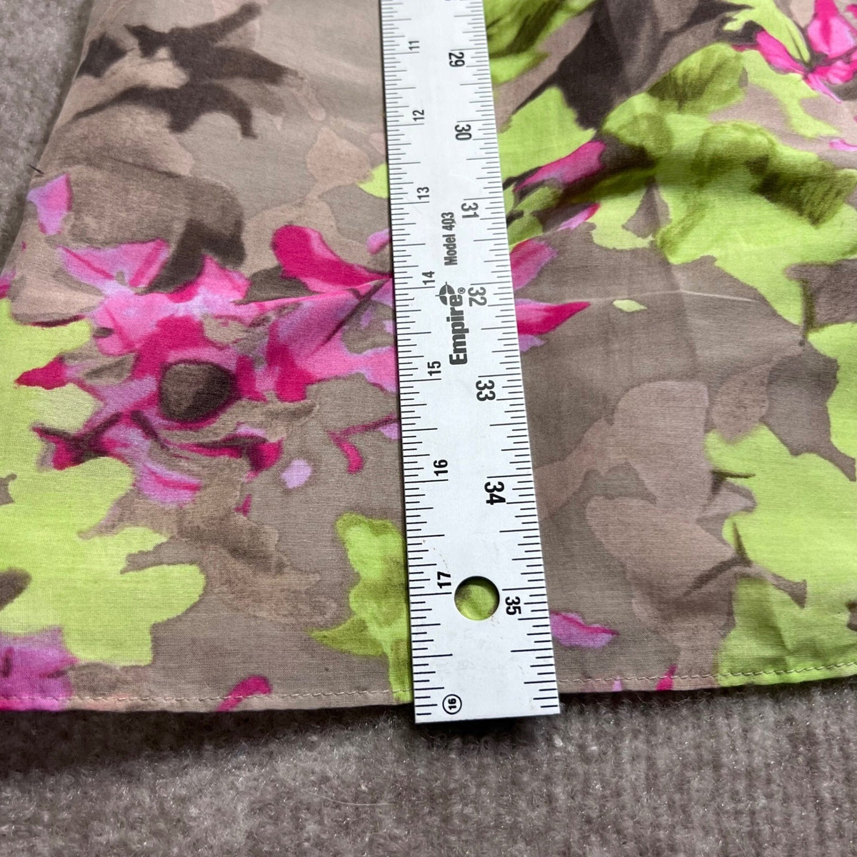 Banana Republic Floral Print Dress Sleeveless Cotton Silk Blend Size 2
