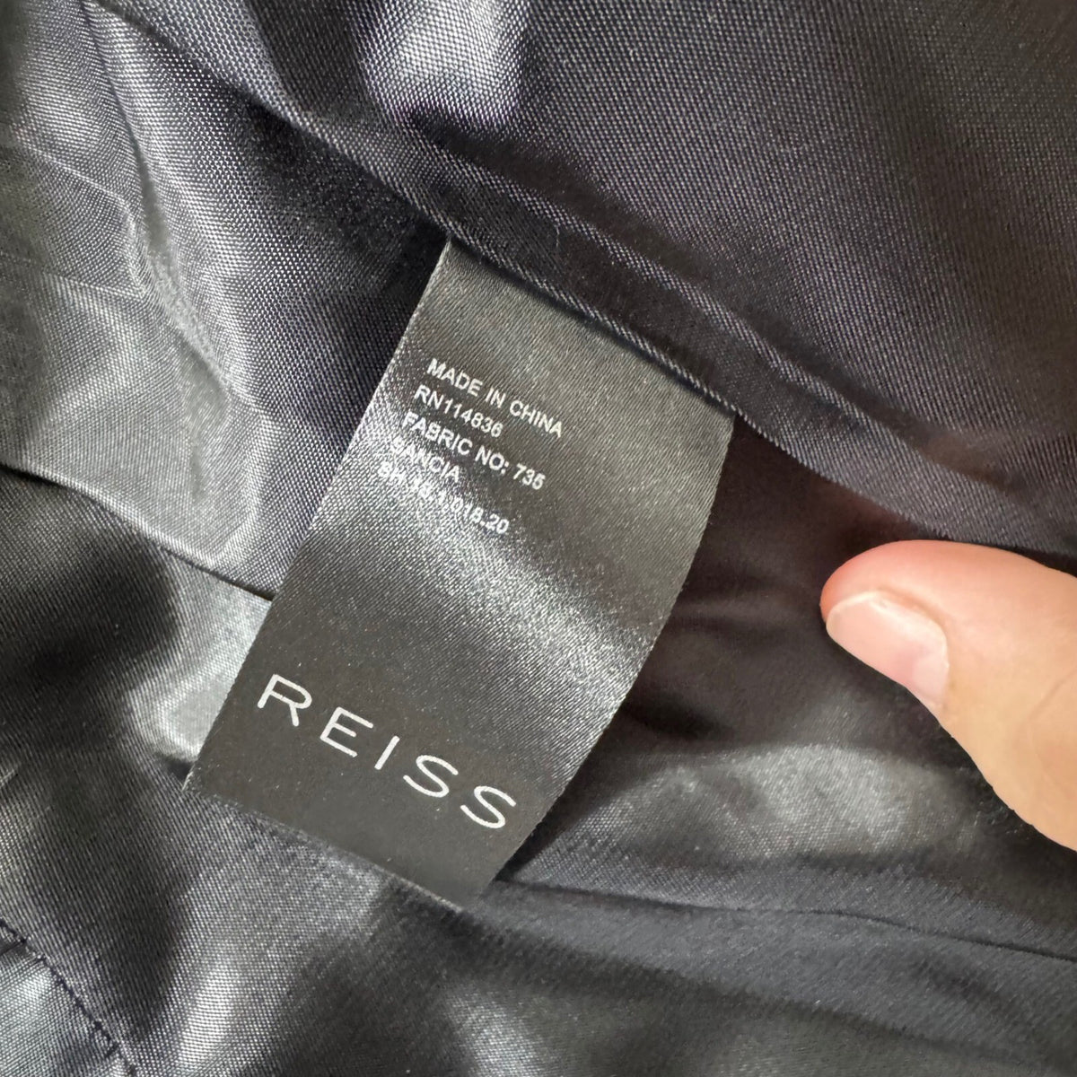 REISS Black Shawl Collar Blazer Jacket Women US Size 2