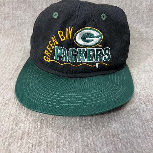 Vintage Green Bay Packers Hat Mens OSFA Adjustable Drawstring Gorpcore Sporty