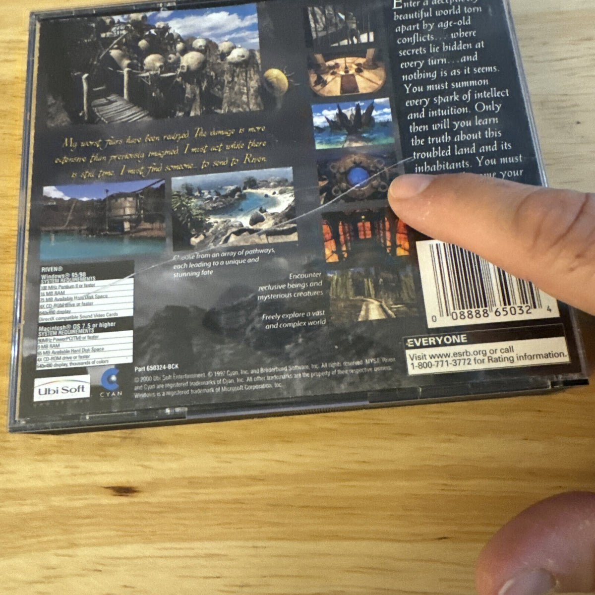 Riven The Sequel to Myst Windows Mac PC CD ROM with Manual & 5 Discs
