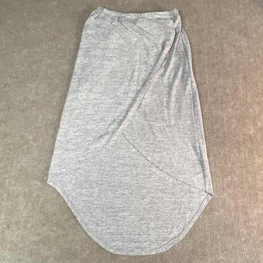 Womens Hyfve Gray Heather Knit Skirt Hi Low Small Asymmetric Comfort Elastic