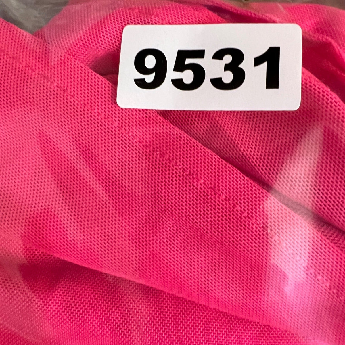 Daisy Sheer Mesh Pants Women L Neon Pink Wide Leg High Side Slit Festival Beach