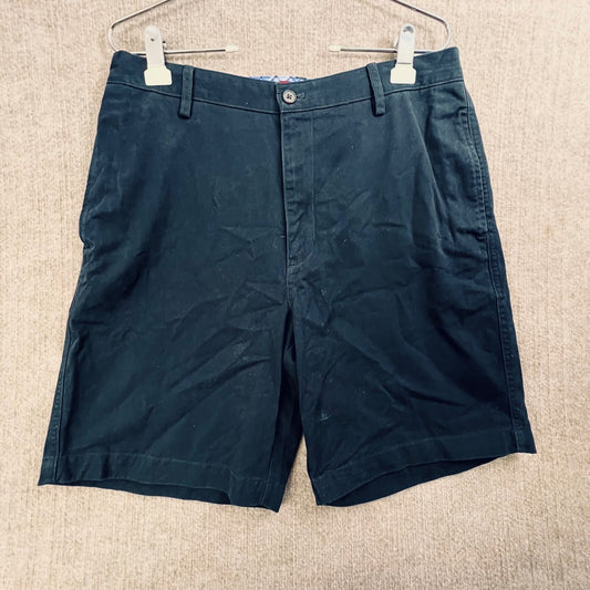 Chaps Men's Shorts Size 34 Blue Casual Flat Front Cotton Golf Everyday