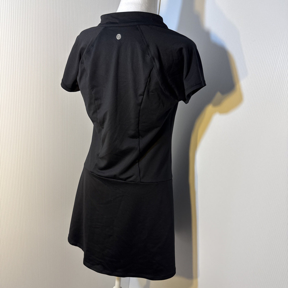 Z by Zella Women Dress Medium Black Poly Blend Short Sleeve Activewear Dress