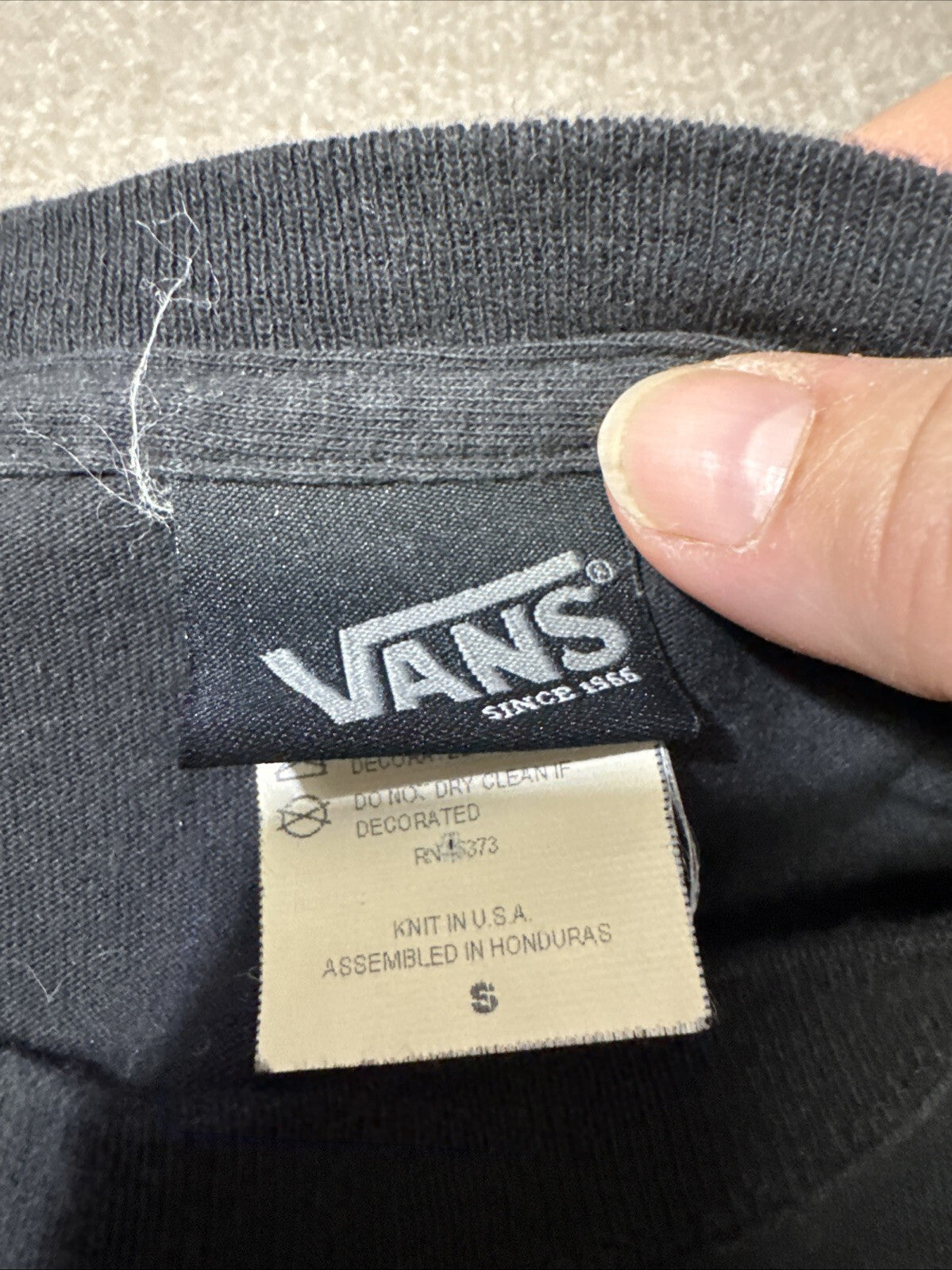 Vans Men Shirt Sm Black Skull Poison Skater Graphic Short Sleeve Logo SoCal Big
