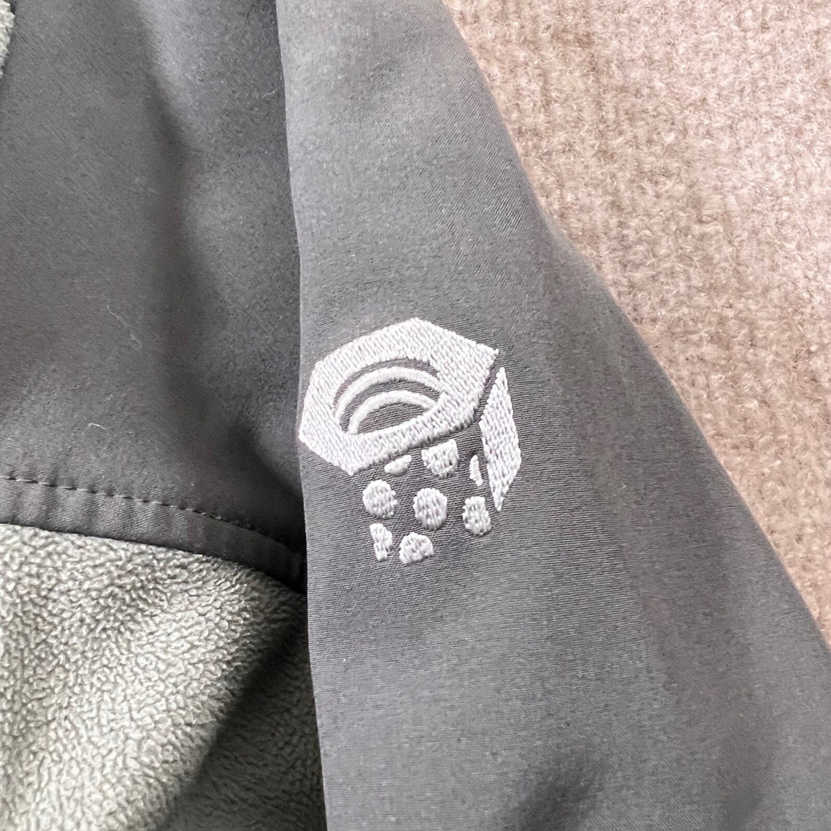 Mountain Hardwear Airshield Elite Fleece Lined Softshell Jacket Men M Gray