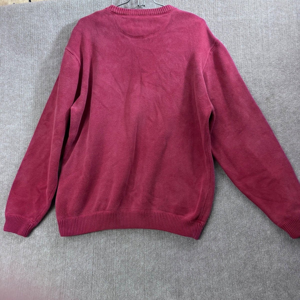 Vintage Eddie Bauer Men L Crew Neck Cotton Heavy Knit Sweater Australia Pullover