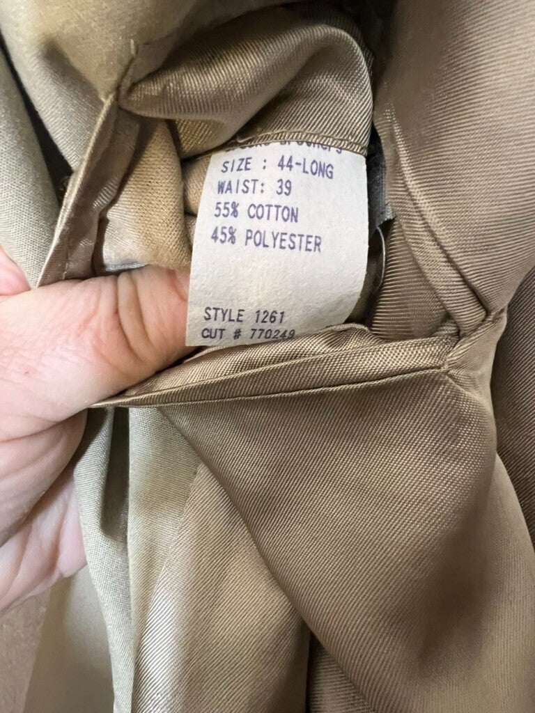 Brooks Brothers Tan Jacket Men 44L Single Vent Light Weight Sport Coat