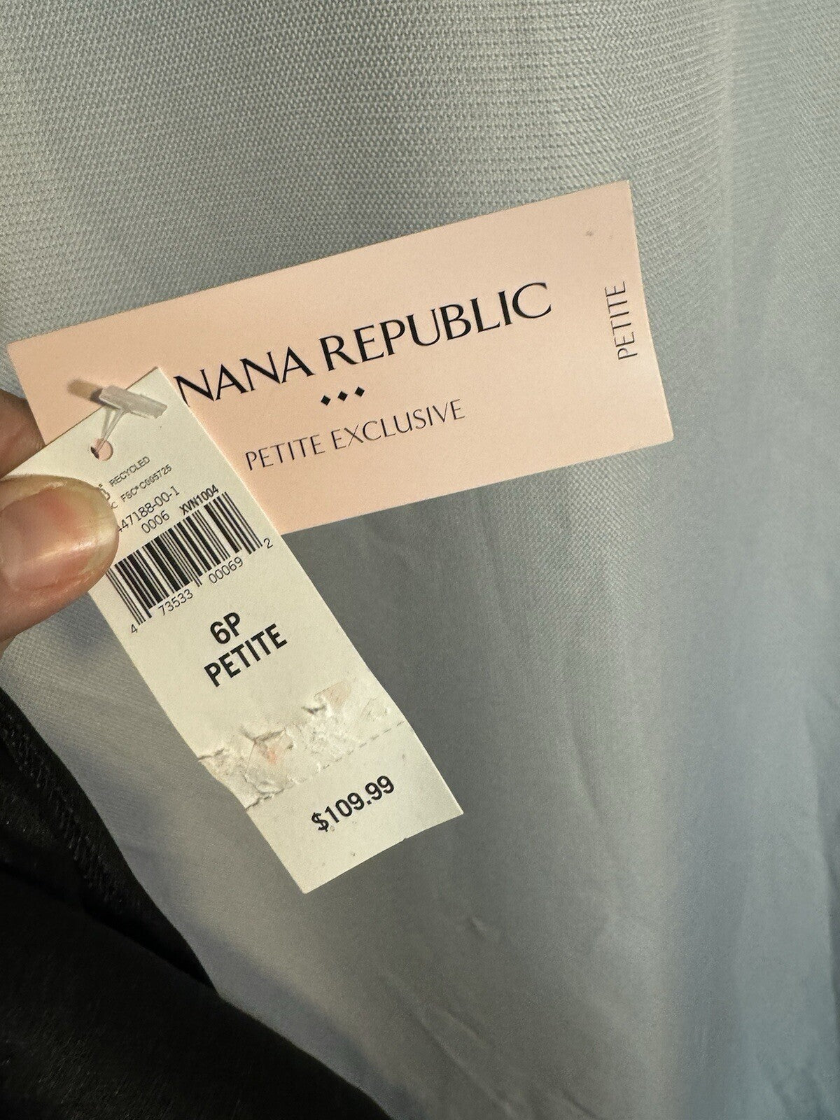 Banana Republic Sheath Dress Womens  6 Petite Black Gray Sleeveless NEW