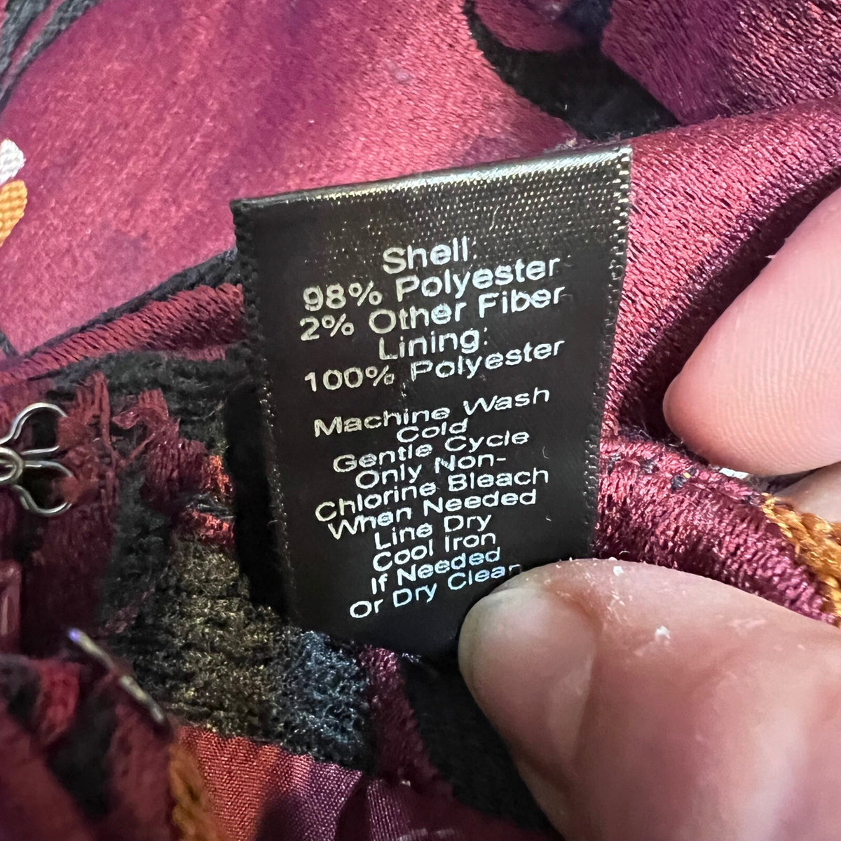 Ann Taylor Factory Mini Skirt Womens 12 Burgundy Floral Jacquard Career Preppy